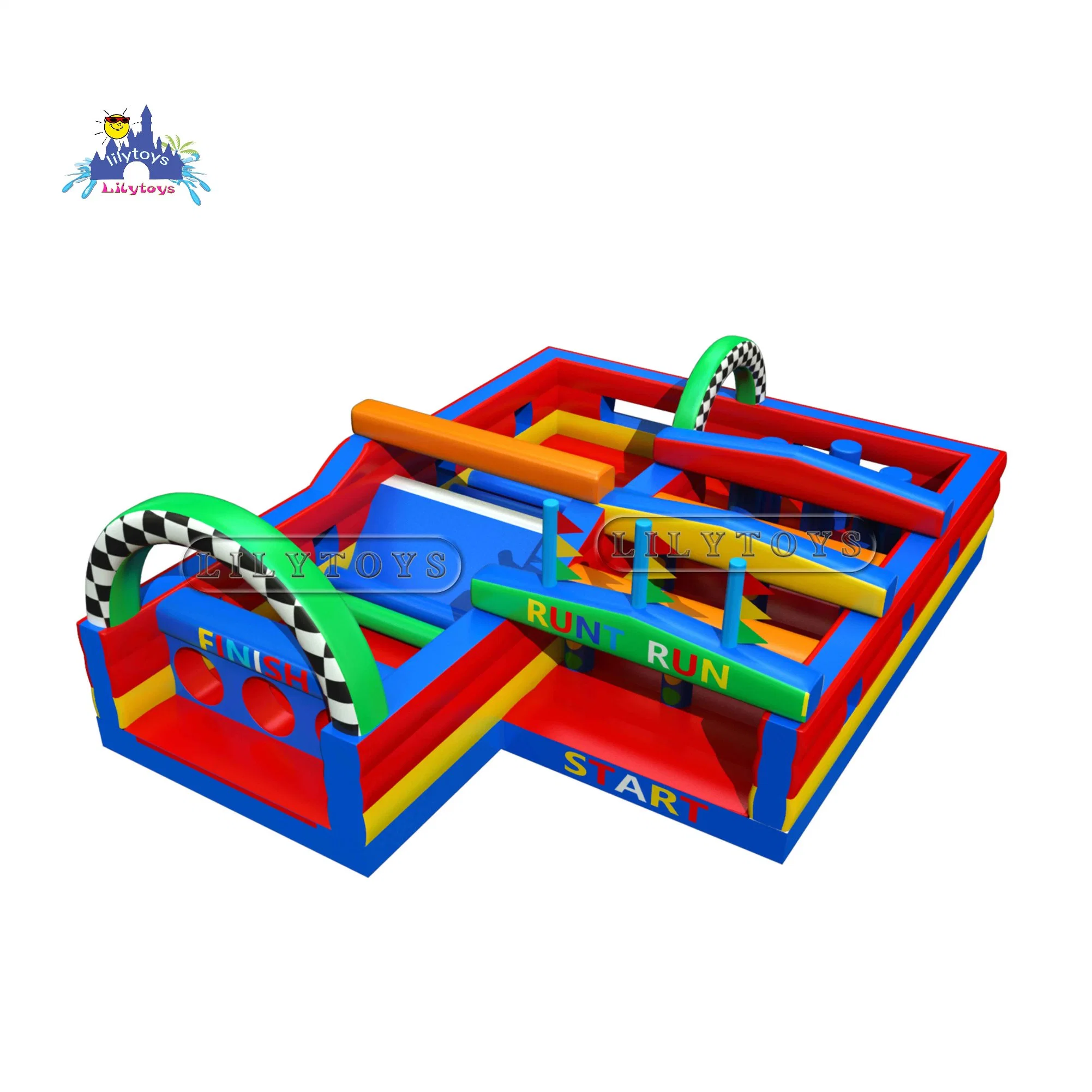 Inflatable Playground Equipment for Kids, Obstacle Course Castle, Funcity Games