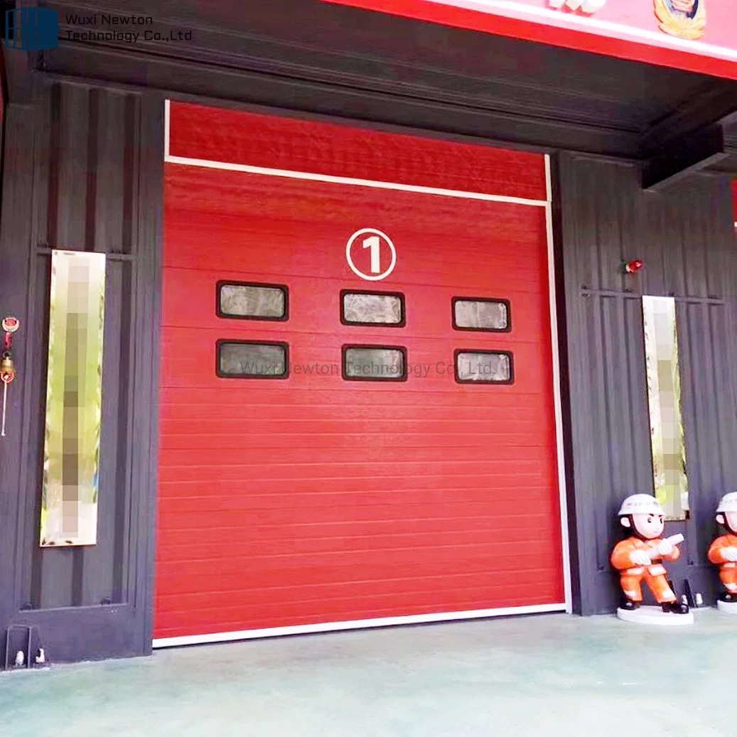 Automatic Motorized Exterior Safety Thermal Insulated Finger Protective Overhead Sectional Industrial Door