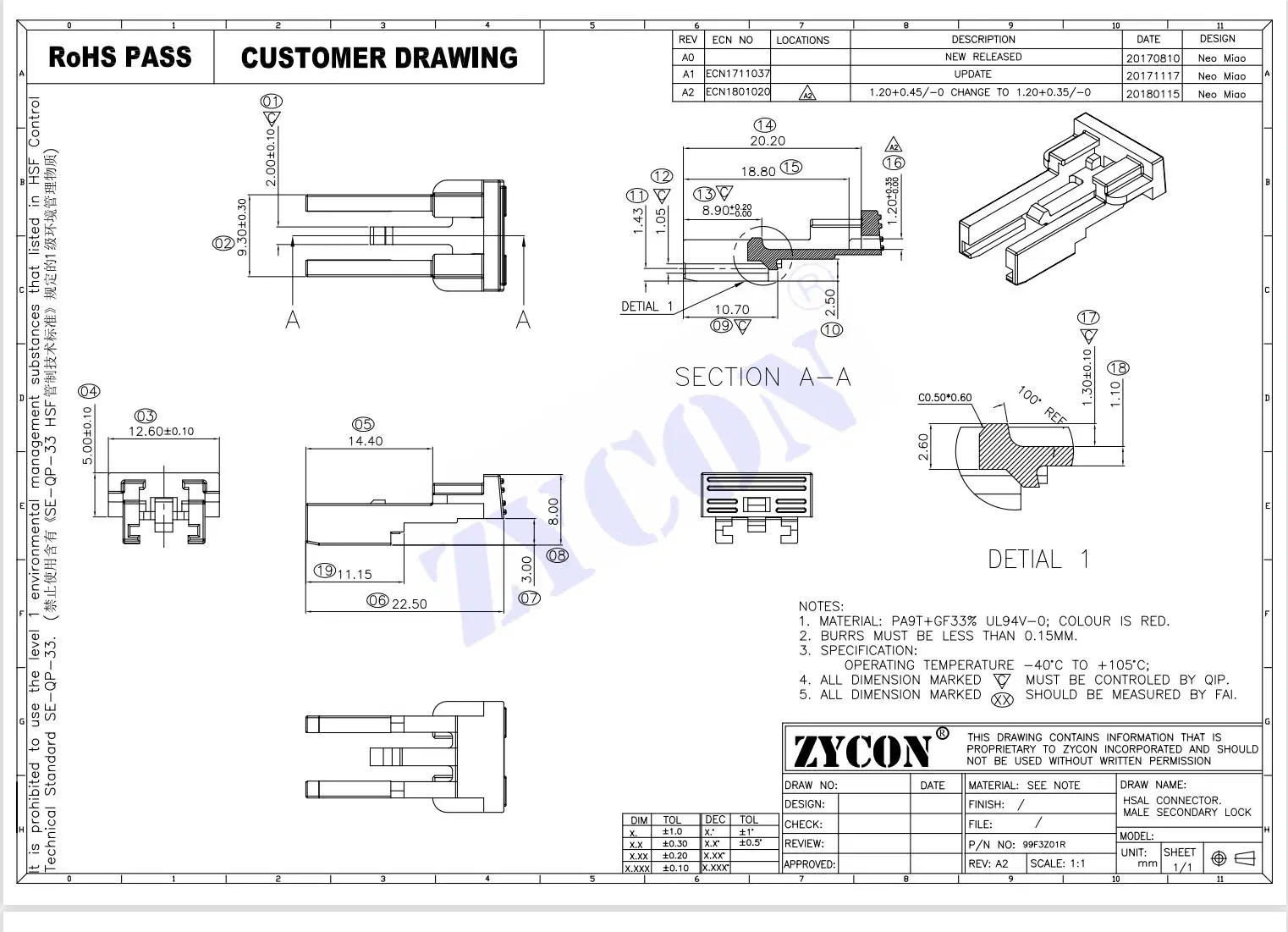 High Speed Digital Signal Integrated Transmission Interface Connector