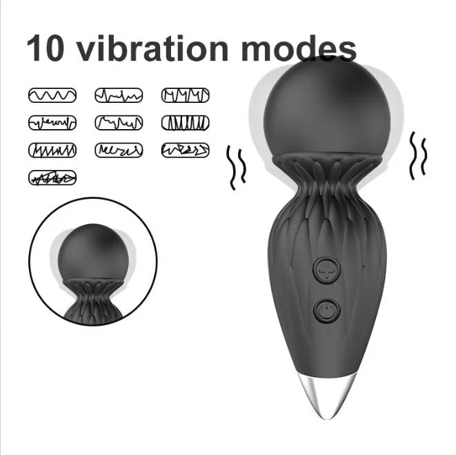 5 Vibration AV Wand Massager Big Head Vibrator Mini Personal Wand Massager Vibrator Sex Toy for Women