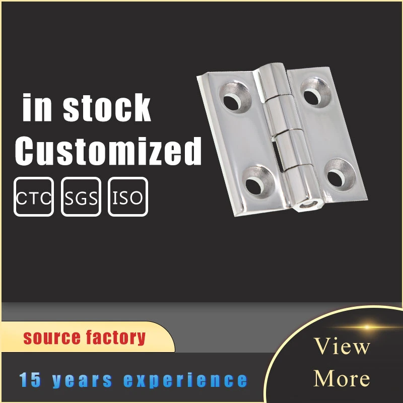 Hot Sale Hardware Parts Industrial Cabinet Door Heavy Duty Machine Equipment Marine Stainless Steel Butt Flat Hinge