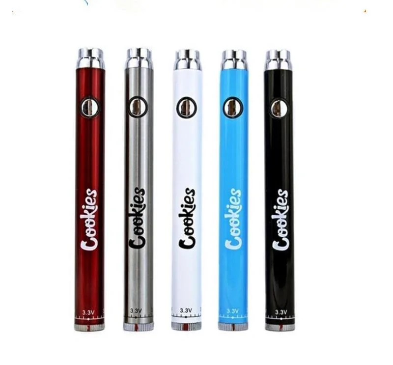 Hot Selling Cookies Display Box 900mAh Backwoods 510 Thread Twist Preheat Vape Pen Battery (Accept OEM)