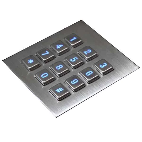 Teclado de control de acceso/Acero Inoxidable Teclado numérico para el Kiosco