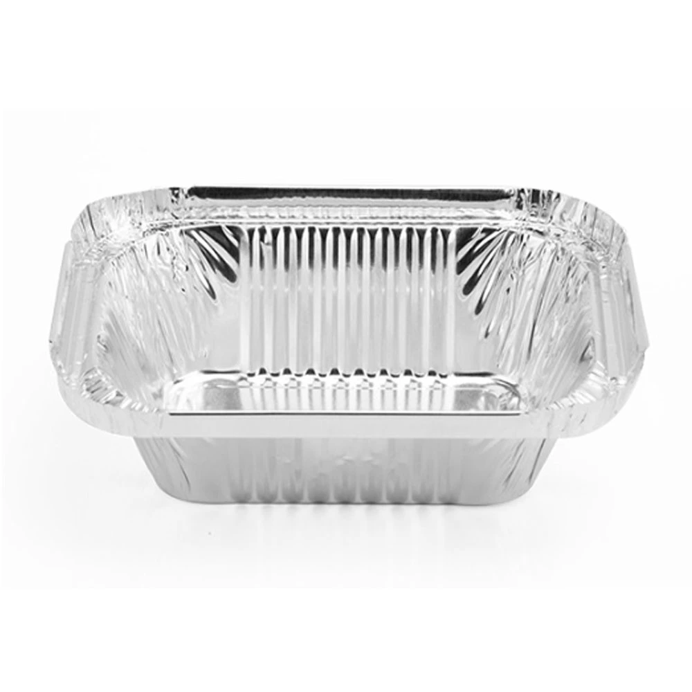 Rectangular 2.8g Baking Dish Pans Logo Disposable Dessert Boxes Color Pudding Pan Cakes Aluminum Foil Baking Cups