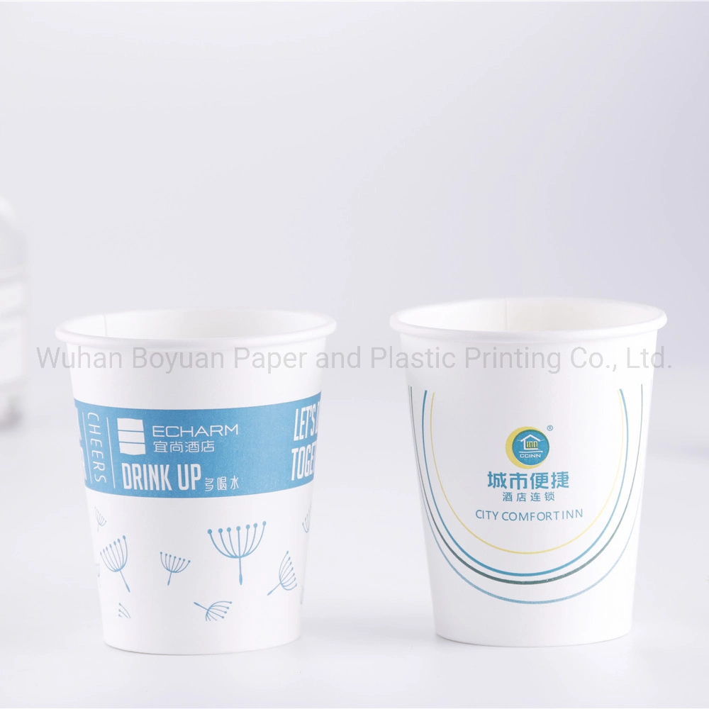 El logo impreso personalizado vajillas desechables vasos de papel para la bebida caliente café/ té/ Té leche