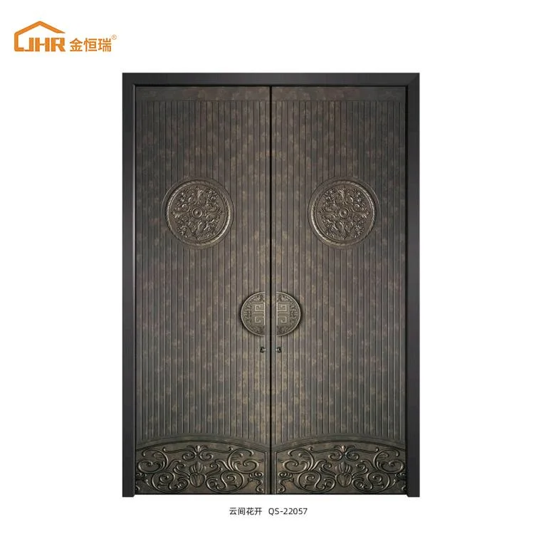 Interior Metal Frame Sliding Barn Door Tempered Glass Sliding Door