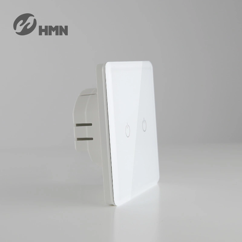 Interruptor de pared WiFi Smart de 2 módulos sin cable neutro