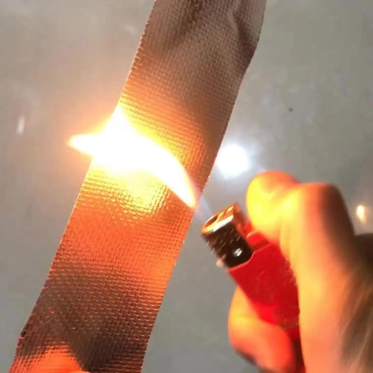 El calor Autoadhesivas reflectantes de cinta de fibra de vidrio con papel de aluminio