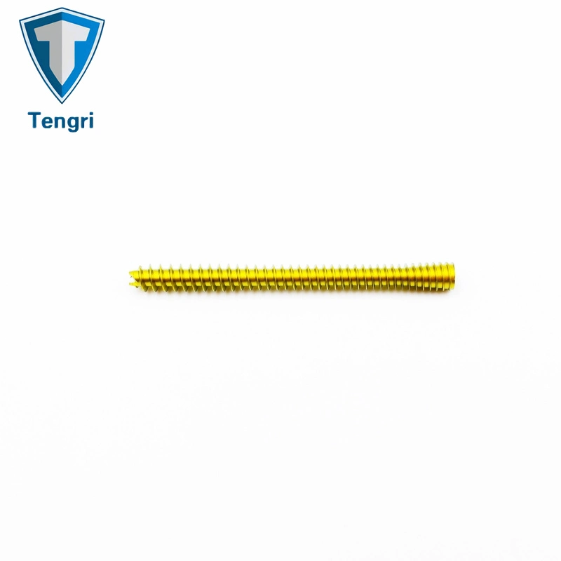 Ортопедические винты с металлической оцинковкой без головки винты с цилиндрической канюлей имплантируются из титана Винт