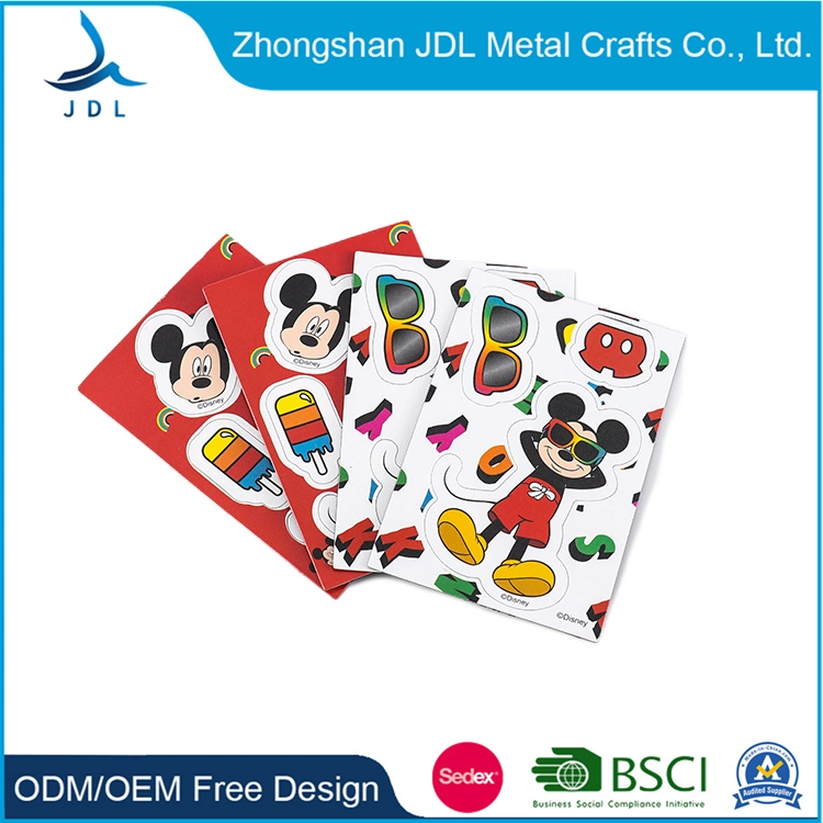 Wholesale/Supplier Custom Logo Souvenir Printed Paper Fridge Magnetic Sticker for Promotional Gift