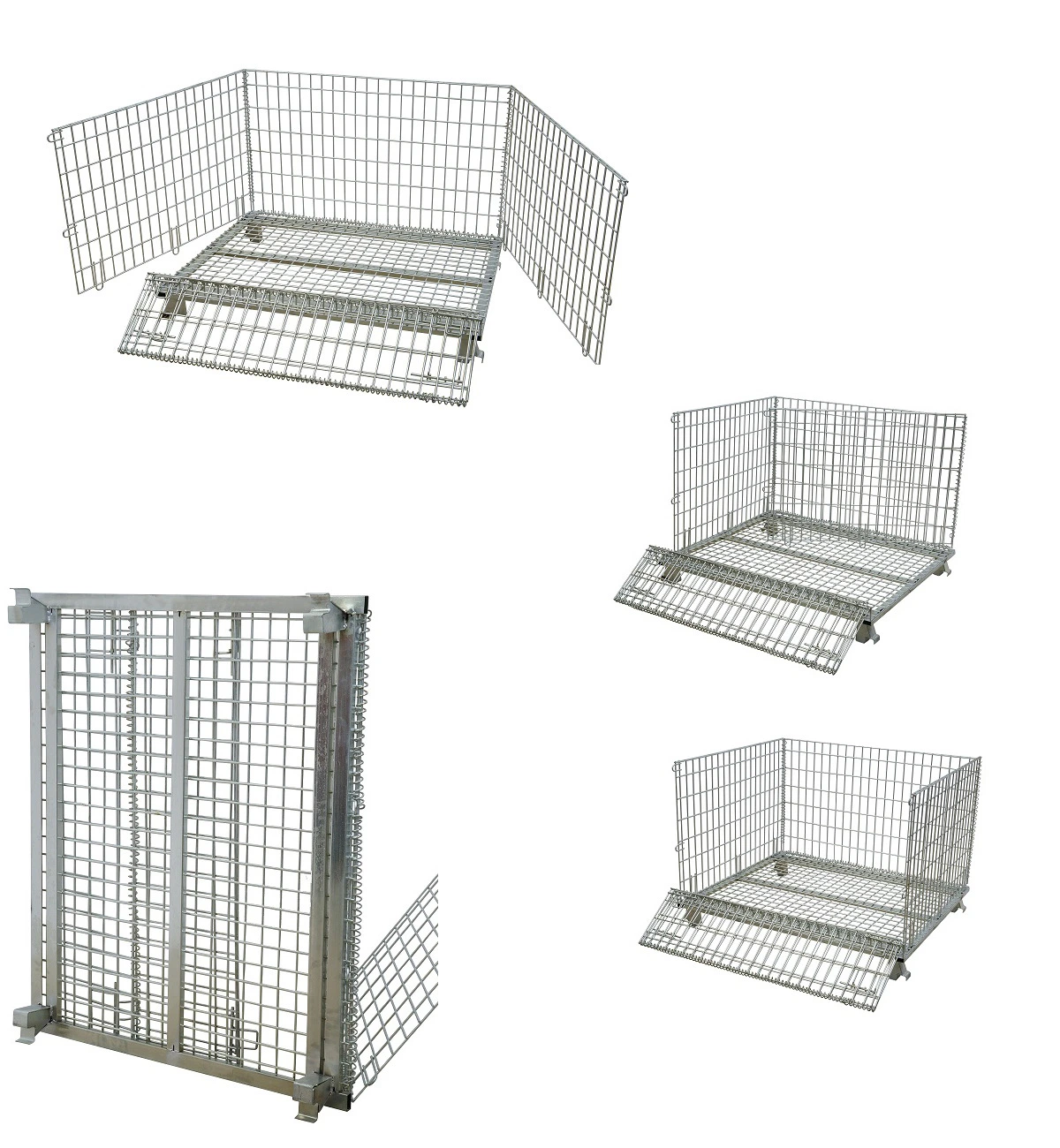 Multi-Specification Collapsible Steel Wire Mesh Container Storage Used for Auto Parts
