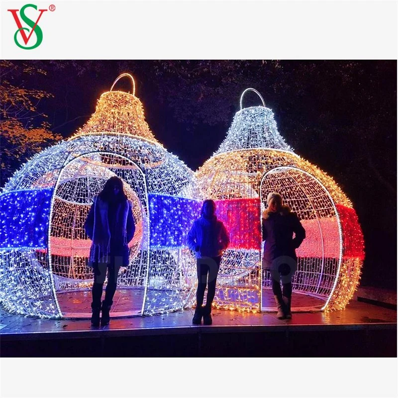 Outdoor dekorativen Street Motiv große LED Weihnachtskugel Lichter
