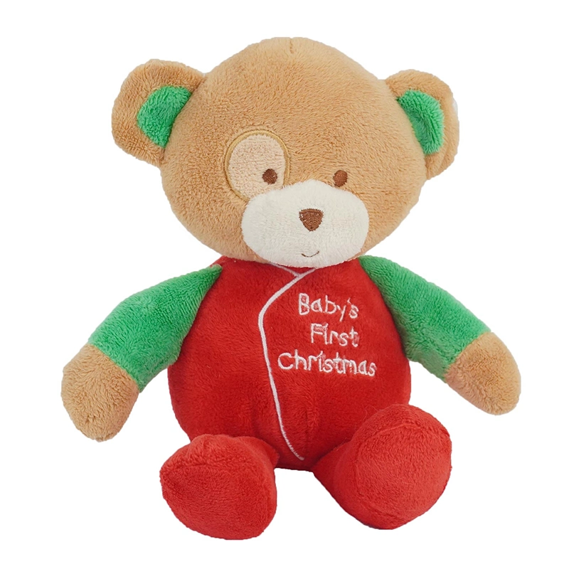 Baby Safe 20cm adorable peluche animal mignon peluche personnalisée Ours de Noël