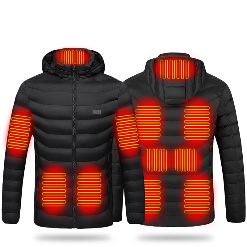 USB Rechargeable Heated Jacket Warm Winter Electric Heating Clothes Coat