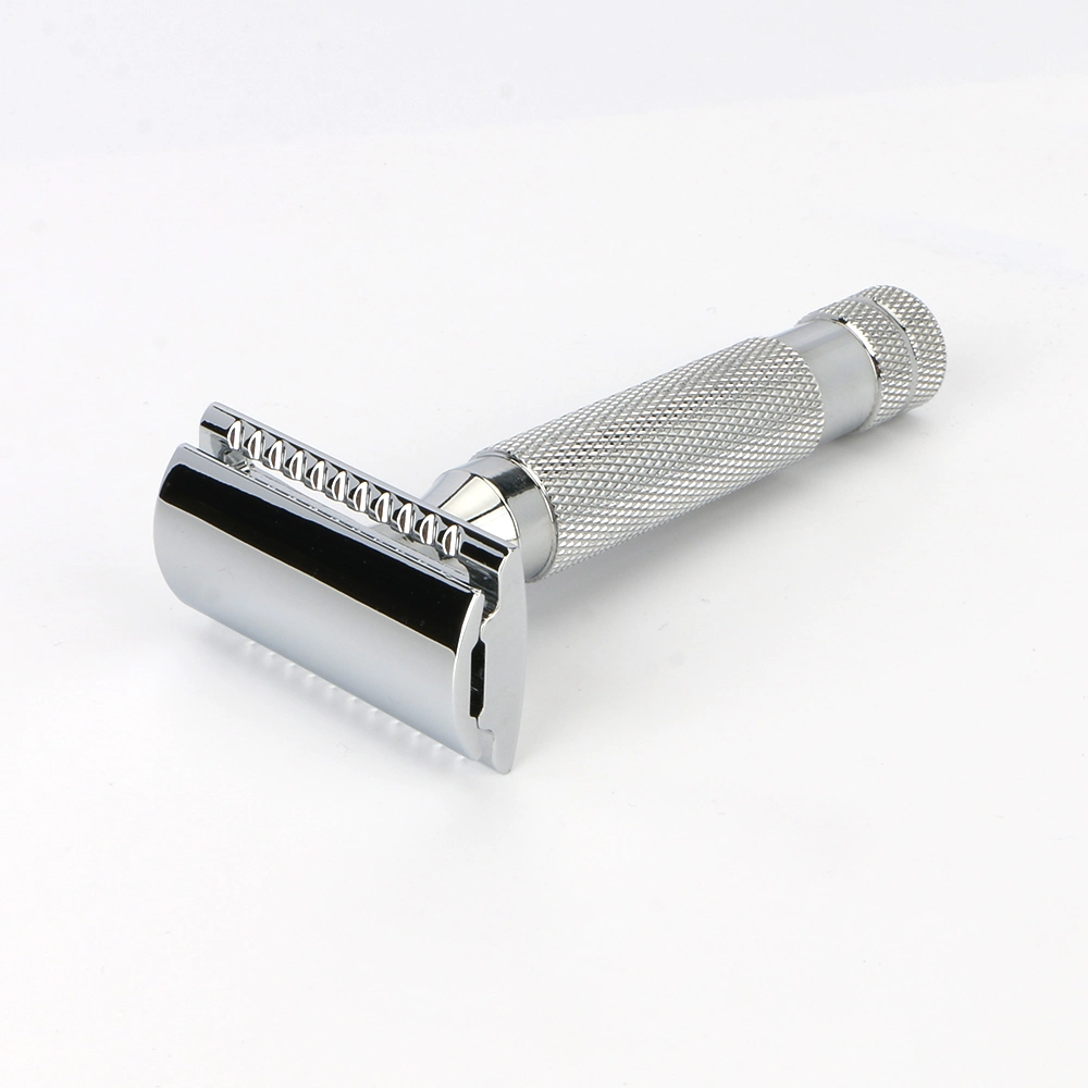 Open Comb Chrome Safety Razor Unisex Heavy Stainless Steel Double Edge Razor Blade