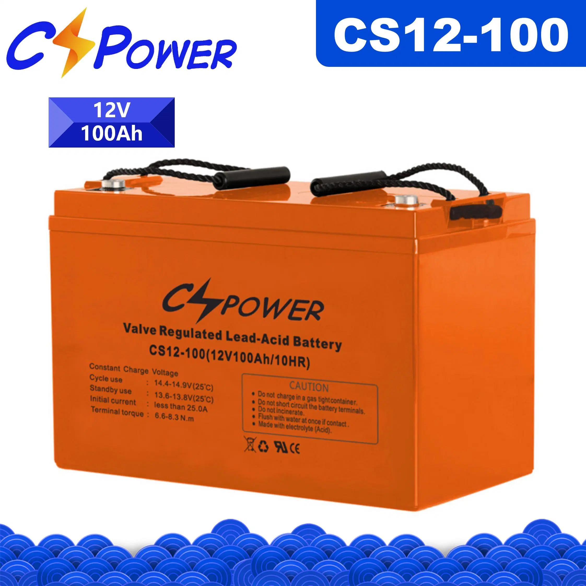 Rechargeable Deep Cycle 12V100ah VRLA AGM Battery Electric Power Tools/Medical Equipments/Solar