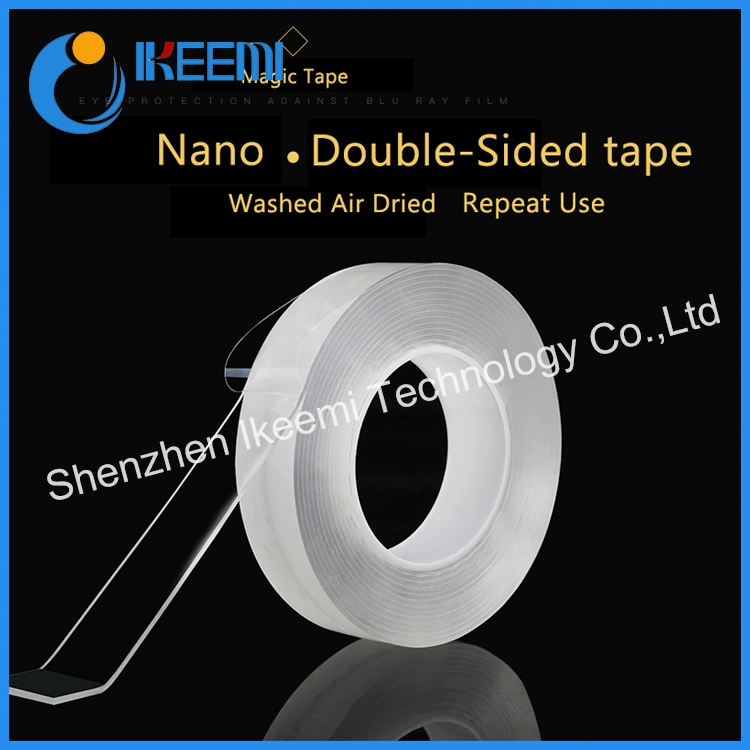 Nano Double Sided Tape Recycle Use Strong Adhesive Waterproof Transparent Super Fix Gel Grip Tape