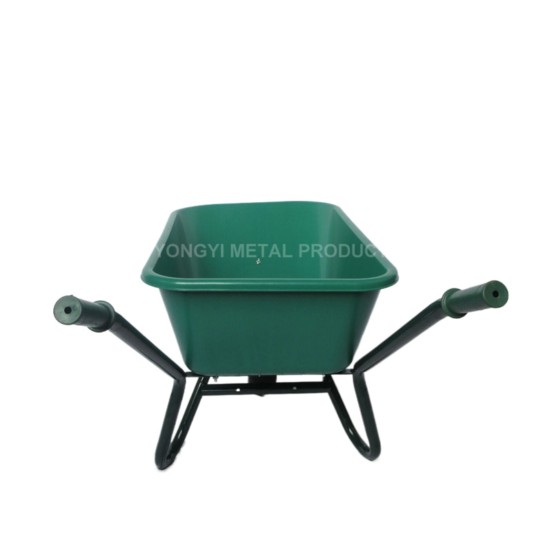 High quality/High cost performance  90L Metal Wheelbarrow with Plastic Tray for European Market