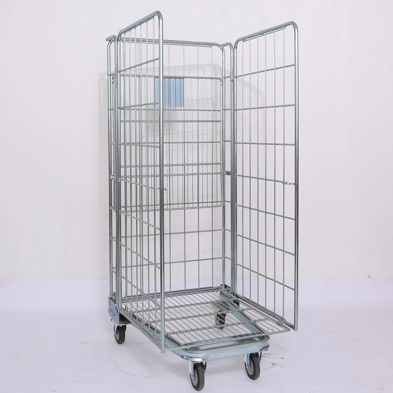 Wire Mesh Container Steel Metal Wire Box Warehouse Cage Box