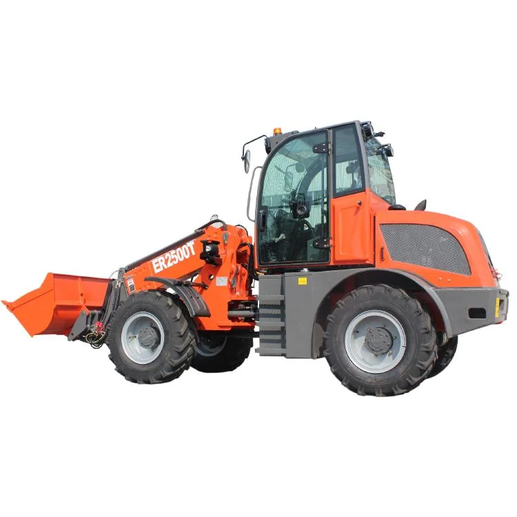 Everun Er2500t 2.5ton Mini China Telescopic Loader with 0.67cbm Bucket Capacity