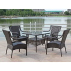 Classic Modern Outdoor Garden Courtyard Table Chair Rattan Wicker Furniture Set