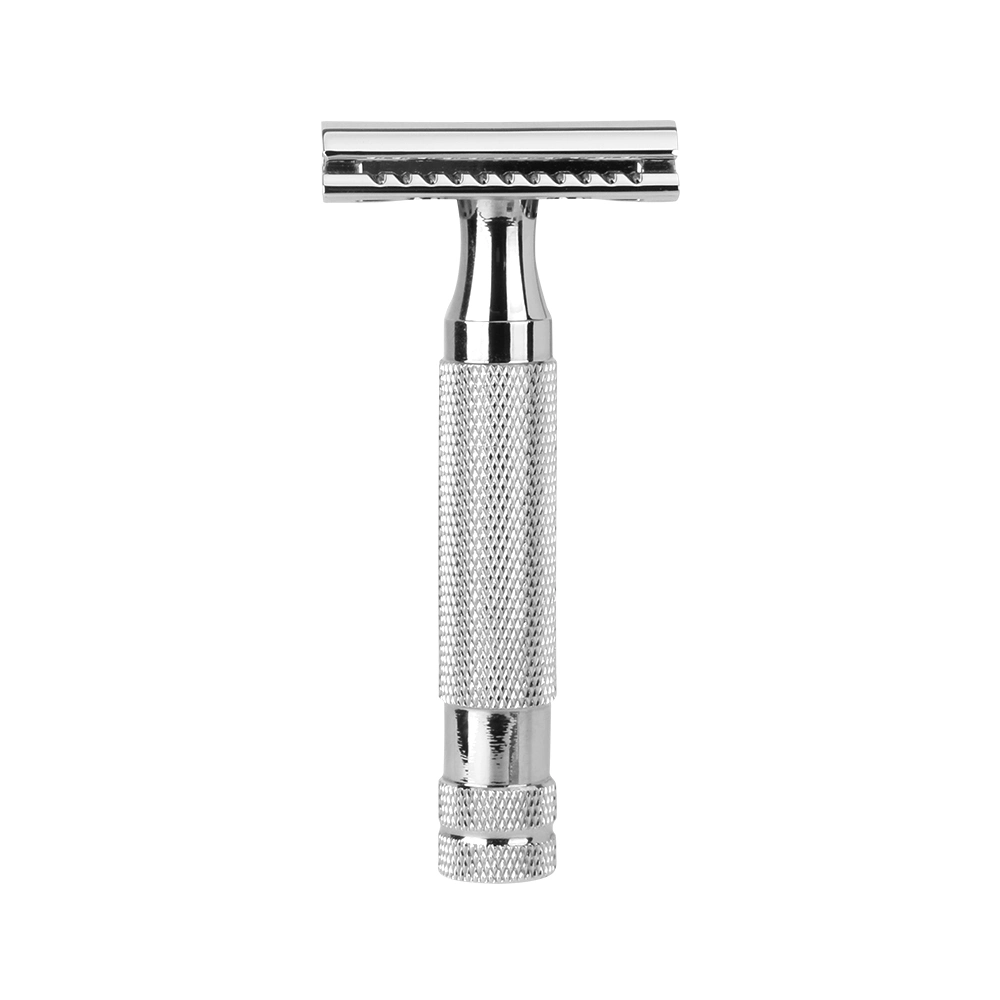 Open Comb Chrome Safety Razor Unisex Heavy Stainless Steel Double Edge Razor Blade