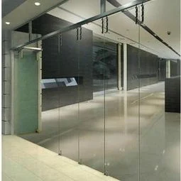 Modern Customized Profile Door Double Open Shower Room Sliding Tempered Glass