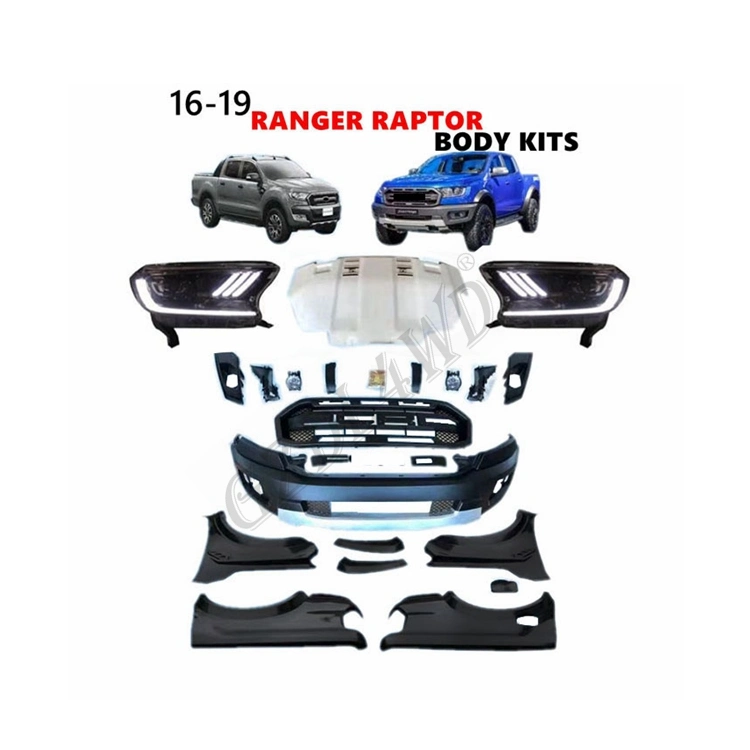 Aftermarket Parts Suit 2019 Ford Ranger Raptor Wide Body Kits Side Panels T7 to T8 Upgrade