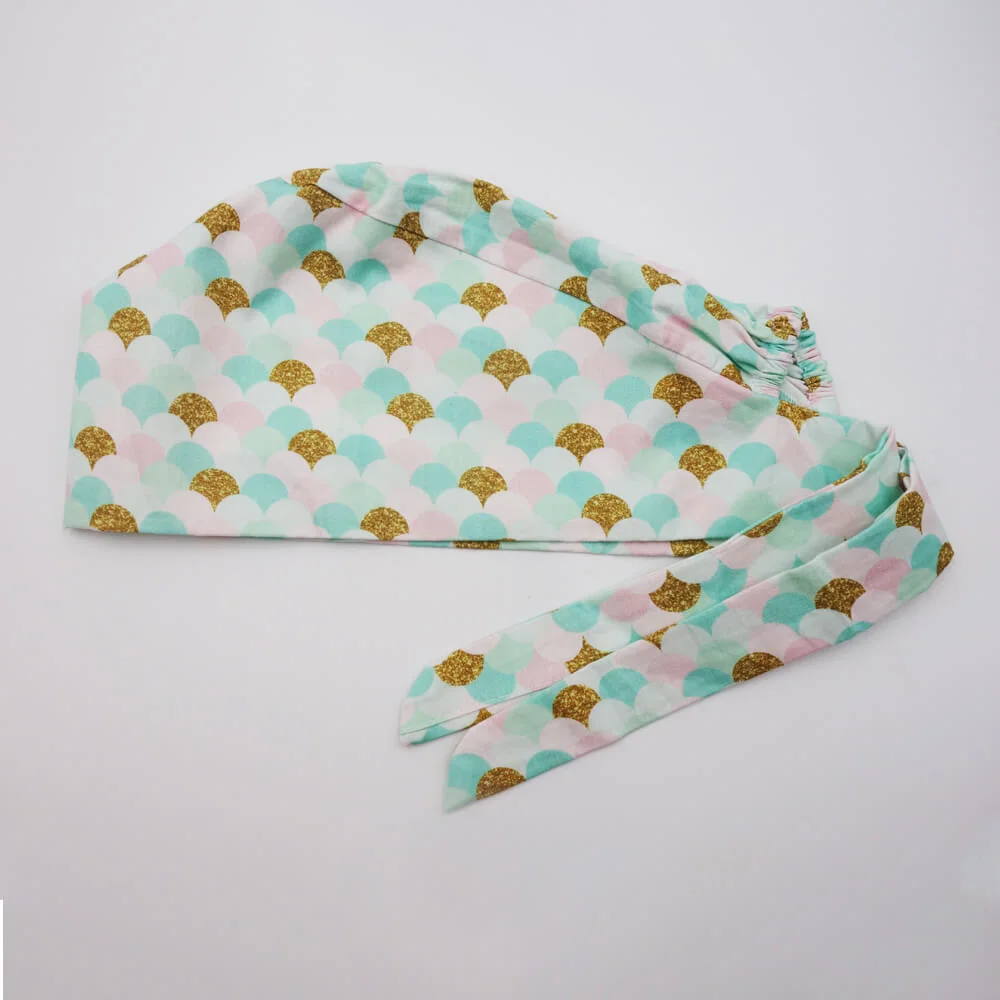 High quality/High cost performance Custom Nurse Scrub Cap with Buttons