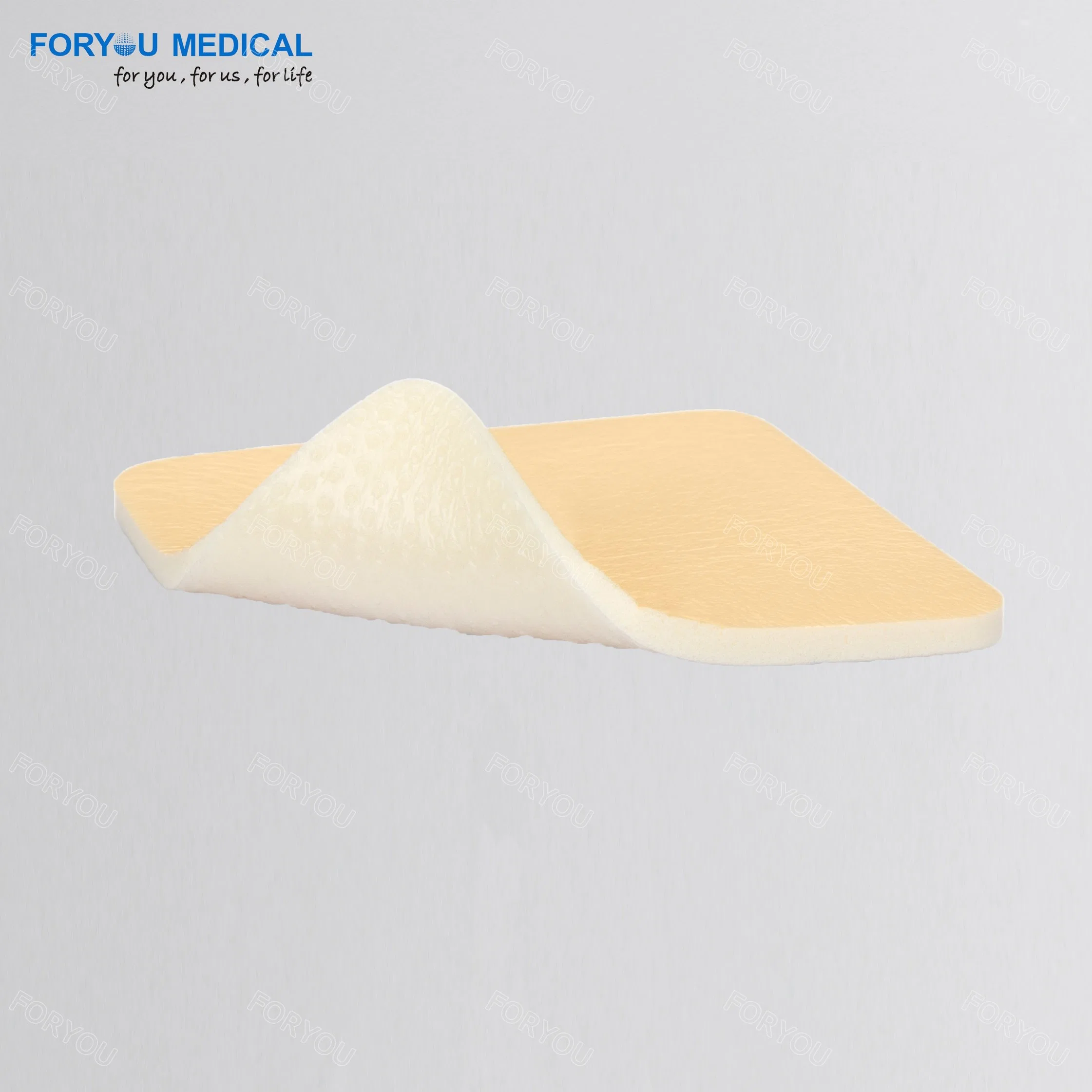 Medical Disposables Foam Dressing Silicone Adherent Ce FDA