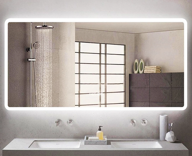 European Decorative Bathroom Wall LED Luminous Smart Bathroom Mirror