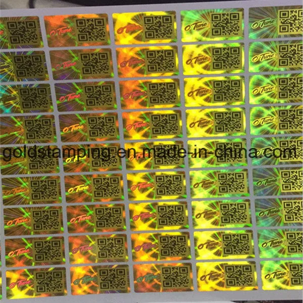 Scratch Label Use Holographic Rainbow Hot Stamping Foil