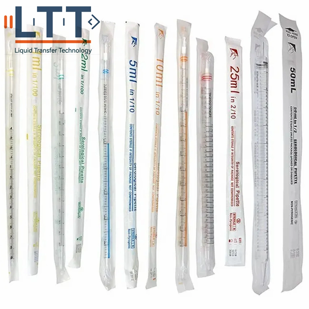 Liquan Brand Microlab Aid Pipette 2ml Lab Disposable Plastic Sterile Serological Pipette 5ml