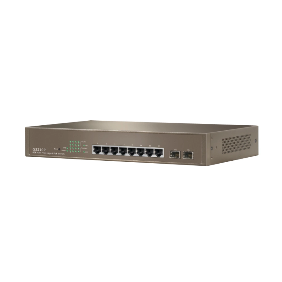 Gigabit Managed Networking Poe Switch with 8 10/100/1000m Poe Ports and 2 SFP Uplink Port