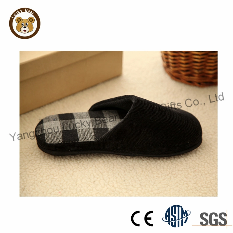 New Design Custom Men Indoor Shoes Bedroom Slippers