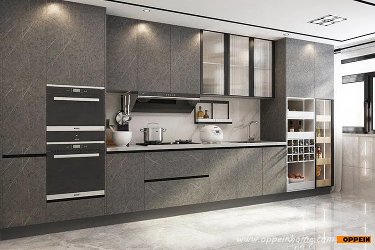 Le MDF Appartement Petite modulaire armoires de cuisine de style moderne