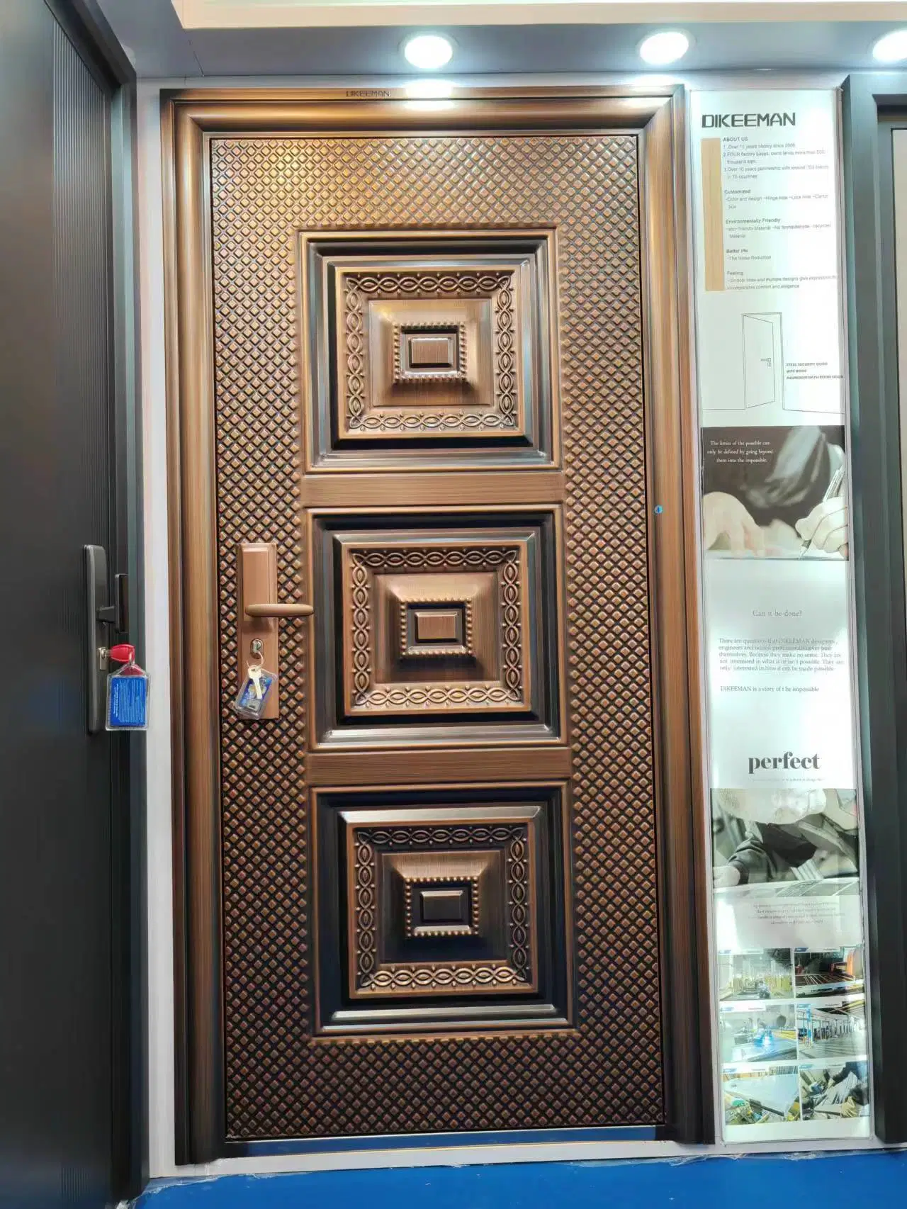 Turkey Metal Supplier Turkey Security Doors Modern Exterior Steel Double Doors Factory