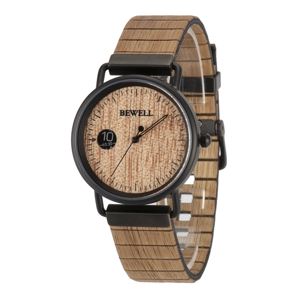 Herren Wooden Watch Herren Armbanduhren mit Miyota 1L32 Bewegung übertäfelt Metallgehäuse und Holzband kleine MOQ Custom Ihre Gshock