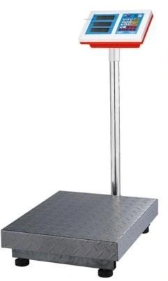 Indicateur de prix en acier inoxydable pour poids électronique numérique. Balance de plate-forme de banc de sol en acier au carbone.