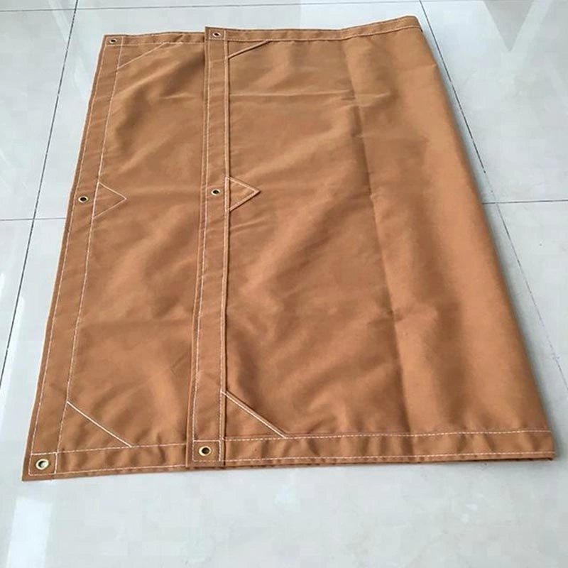 Waterproof Organic Silicon Coated Canvas Tarpaulin with Eyelets