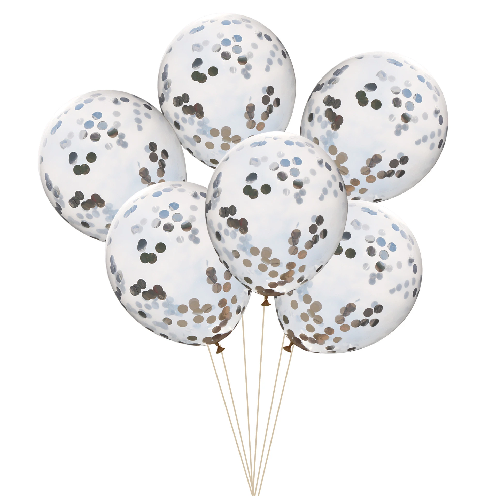 Confetti Balloons Party Balloons with Paper Confetti Dots for Party Decorations Wedding Decorations and Proposal