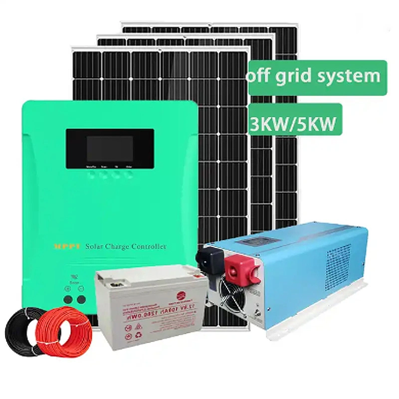 Système solaire hybride intelligent tout-en-un inverseur énergie solaire Système complet système d'énergie solaire 5 kw 10 kw 15 kw pour Accueil