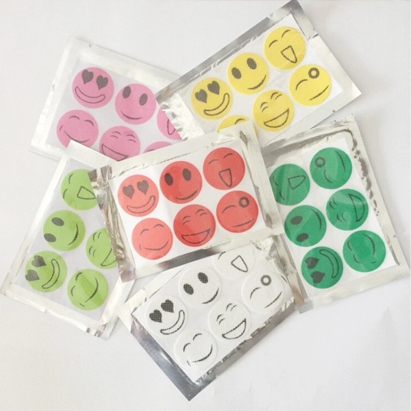 6 PCS Smile Face Anti Mosquito Patch Sticker Repellent Pest Control