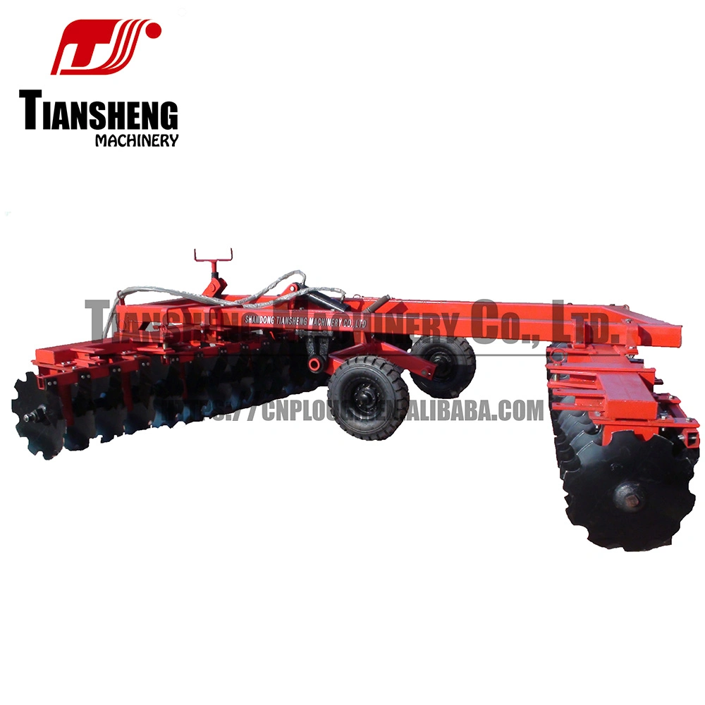 Agricultural Machinery Wing-Folded Tractor Trailed Hydraulic Working Depth 14cm Offset Middle Duty Disc Harrow