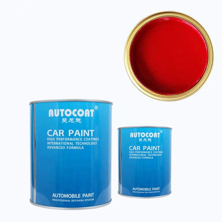 High Concentration Good Colors Popular Acrylic Auto Paint High Chroma Car Paint HS 1K Basecoat Bright Red 134