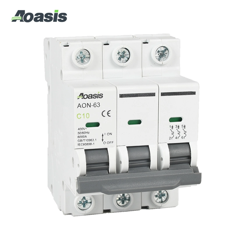 Hot sales Aoasis Aon-63 3p MCB AC 6ka disjoncteur miniature