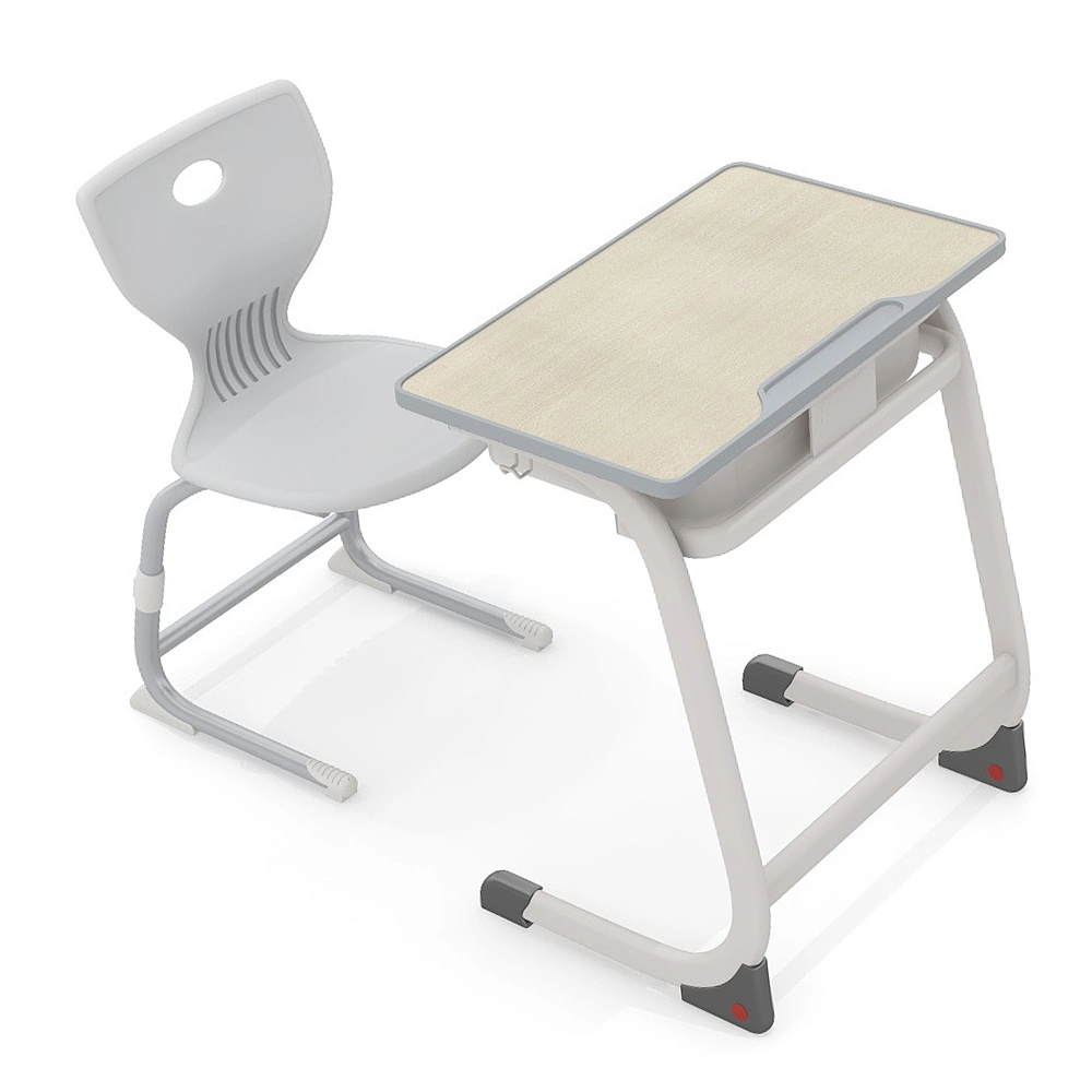 New Design Wood Plastic Metal Child Desk Seat Training School Classroom Desk