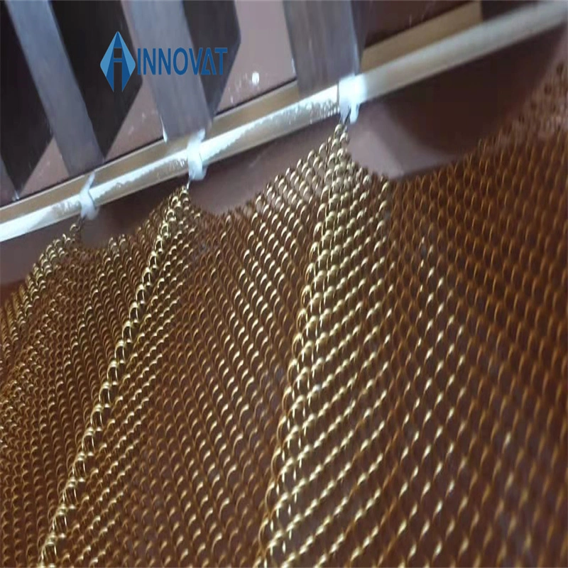 Aluminum Alloy Silver Chain Mail Mesh Metal Curtain Used for Decoration/Bathroom/Shower Room