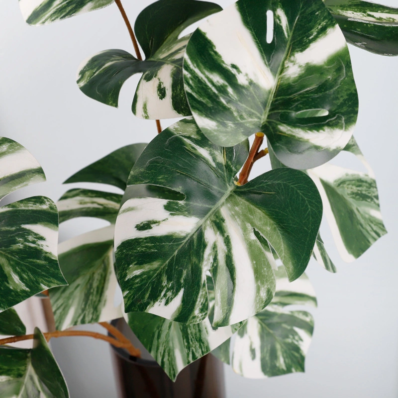 Folhas de banana-mestra Flower Monstera planta artificial Leaf para decoração