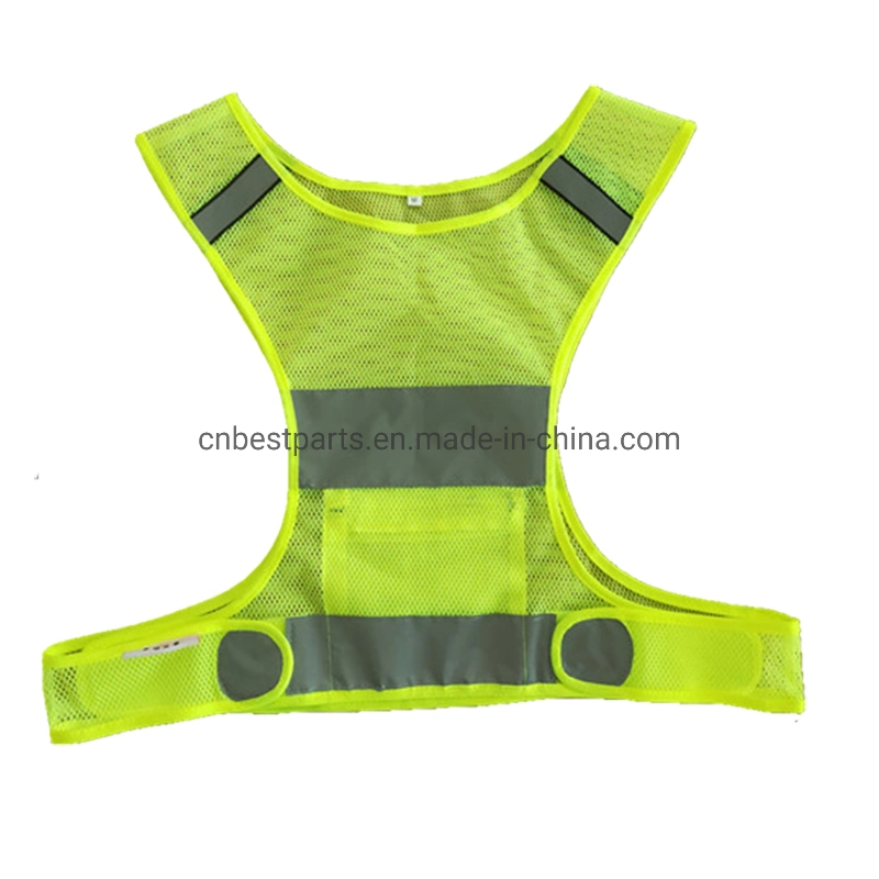 Wholesale/Supplier Wearable Breathable Traffic Emergency Vest Illuminated LED Safety Vest Fire Lime Green High Vis Visibility Reflective Vest